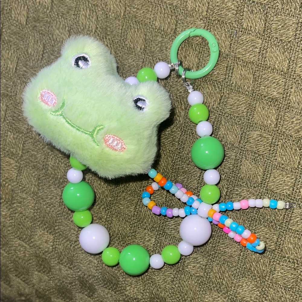 Hand Crafted Frog Keychain